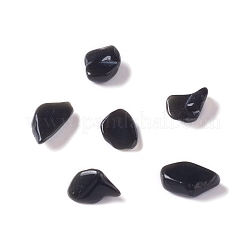 天然なオブシディアンのチップビーズ  穴なし/ドリルなし  5~10.5x5~7x2~4mm&nbsp;G-M364-18B