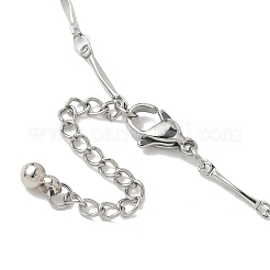 304 Stainless Steel Twisted Bar Chains Necklaces&nbsp;NJEW-JN05264
