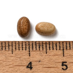 天然石ピクチャージャスパーカボション  オーバル  6x4x2~3mm&nbsp;G-F605E-21A