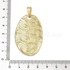 合金ビッグサイズペンダントトップ  カドミウムフリー＆鉛フリー  オーバル  48x31x2mm  穴：10x5mm&nbsp;FIND-B049-01MG-02