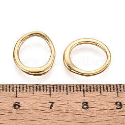 304ステンレススチールチャーム  ナゲット  14KGP本金メッキ  14.5~15x13x2mm  穴：11mm&nbsp;STAS-T069-88G-02