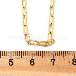 Brass Cable Chain Necklaces for Women Men&nbsp;NJEW-F337-01G-02