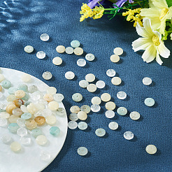 180Pcs 4 Styles Natural White African Opal & Flower Amazonite & Quartz Crystal Beads&nbsp;G-TA0003-14