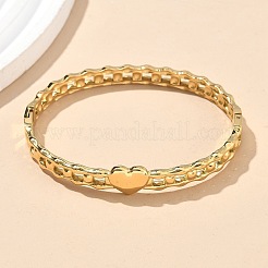 304 Stainless Steel Hinged Bangles for Women&nbsp;AJEW-P127-27G