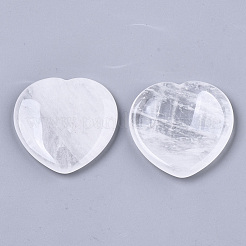 Natural Quartz Crystal Thumb Worry Stone&nbsp;G-N0325-01W