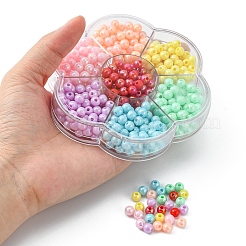 490Pcs 7 Style Opaque Acrylic Beads&nbsp;MACR-YW0002-04