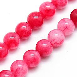 White Jade Beads Strands&nbsp;G-C227-12mm-M