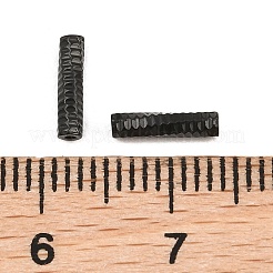 304ステンレスチューブビーズ  イオンプレーティング（ip）  ブラック  8x2mm  穴：0.5~1mm&nbsp;SA-CBA098D-08C-EB