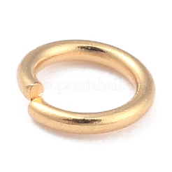 Rack Plating Brass Open Jump Rings&nbsp;KK-O139-18C-G