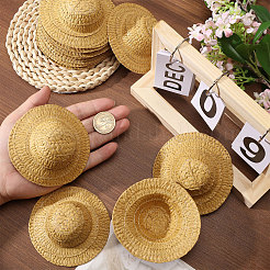 Mini Paper Imitation 
Straw Hat for Doll Decorative Accessories&nbsp;DOLL-WH0002-34