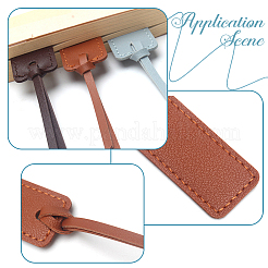 12Pcs 6 Colors PU Leather Bookmarks&nbsp;AJEW-SP0002-29