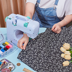 Flower Pattern Cotton Fabric&nbsp;DIY-WH0671-238B