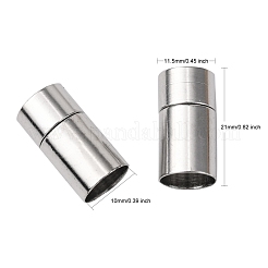 真鍮製バヨネット留め金  プラチナ  21x11.5mm  穴：10mm&nbsp;X-KK646-2