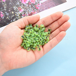 Transparent Light Green Acrylic Beads&nbsp;TACR-YW0001-09B
