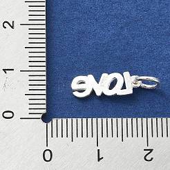 925 Sterling Silver Word Love Charms&nbsp;STER-M119-13S