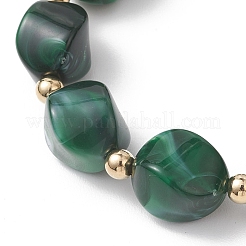 Acrylic Imitation Gemstone Beads Stretch Bracelets for Women&nbsp;BJEW-JB13236-03