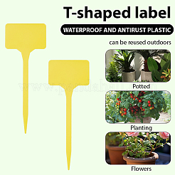 プラスチック植物ラベル50枚  植物タグ  種用鉢植えハーブ花野菜  きいろ  147x55x2mm&nbsp;FIND-SP0005-64B