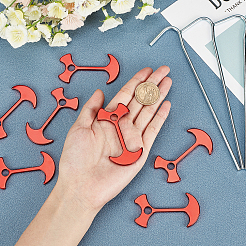 SUPERFINDING 15Pcs Aluminum Alloy Fishbone Tent Stakes Pegs and 10Pcs Iron Camping Tent Pegs&nbsp;FIND-FH0001-66