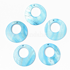 Natural Freshwater Shell Pendants&nbsp;X-SSHEL-R048-017