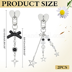 2Pcs Alloy Pendant Decorations&nbsp;HJEW-ME00101