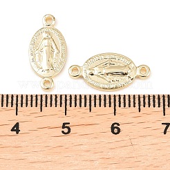 Brass Oval with Virgin Connector Charm&nbsp;X-KK-Z146-31G
