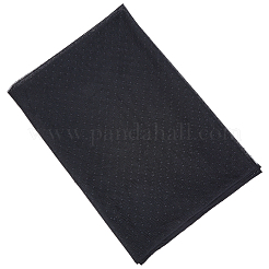 ポリエステルメッシュ生地  服装アクセサリー  水玉模様  ブラック  1000x1720x0.1mm&nbsp;DIY-WH20062-158E