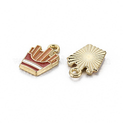 合金エナメルチャーム  カドミウムフリー＆ニッケルフリー＆鉛フリー  チップ  ライトゴールド  カラフル  14x10x2mm  穴：1.6mm&nbsp;LS-ENAM-S126-061A-NR