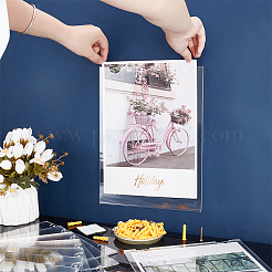 10Pcs Acrylic Sign Holder with Double Sided Adhesive Tape&nbsp;AJEW-WA0001-75