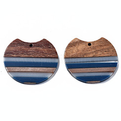 Resin & Walnut Wood Pendants&nbsp;RESI-N025-014A-C01
