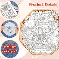 4 Sheets 11.6x8.2 Inch Stick and Stitch Embroidery Patterns&nbsp;DIY-WH0455-238