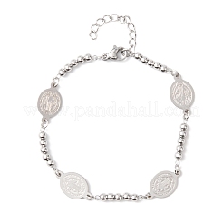 Religion 304 Stainless Steel Link Bracelets&nbsp;BJEW-F524-04A-P