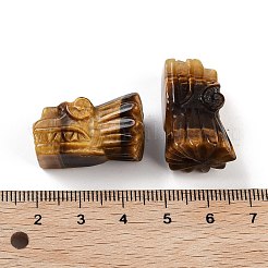 天然混合ジェマストーンビーズ  竜の頭  26x16.5x14.5mm  穴：2mm&nbsp;G-A222-04