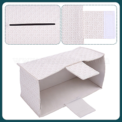 Crossed Textured Imitation Leather Tissue Boxes&nbsp;CON-WH0095-208A