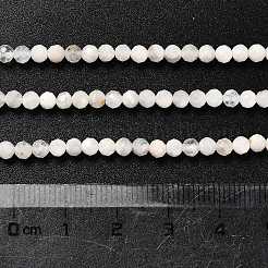 Natural Rainbow Moonstone Beads Strands&nbsp;G-RM2025-31-3mm