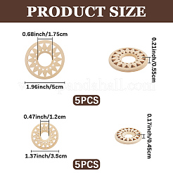 Sunflower Wood Crystal Ball Holders&nbsp;WOOD-CP0001-18A