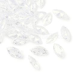 Cubic Zirconia Pointed Back Cabochons&nbsp;ZIRC-M003-10x5mm-007