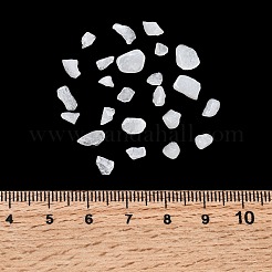 ナチュラルホワイトジェイドチップビーズ  穴なし/ドリルなし  2~8x2~4mm  約8500個/500g&nbsp;G-O103-16