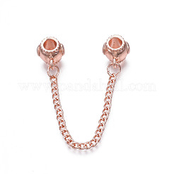 Rack Plating Alloy European Dangle Charms&nbsp;MPDL-N039-228RG