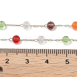 316サージカルステンレス  ガラスと  ハンダ付け  スプールで  ゴールドカラー  リンク：7.5x4~4.5mm  5 m /ロール&nbsp;CHS-H033-01G
