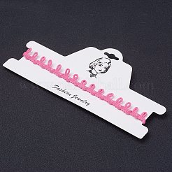 布地ゴシックチョーカーネックレス  鉄のパーツと  プラチナ  パールピンク  11.4インチ（29cm）&nbsp;NJEW-E085-29G