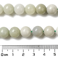 天然石翡翠ビーズ連売り  ラウンド  10~10.5mm  穴：1.2mm  約37個/連  15.16''（38.5センチメートル）&nbsp;G-H298-A16-04