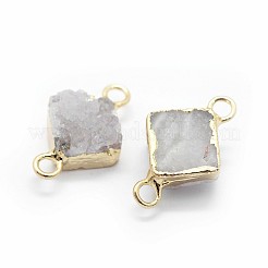 Natural Druzy Quartz Links connectors&nbsp;G-P396-10G