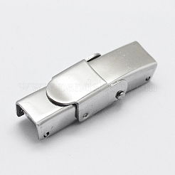 Tarnish Resistant 201 Stainless Steel Watch Band Clasps&nbsp;LS-STAS-K173-01A