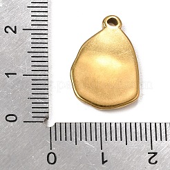 304ステンレススチールペンダントカボションセッティング  ティアドロップ  イオンプレーティング（ip）  18KGP本金メッキ  20.5x14x2.5mm  穴：1.6mm  トレイ：14.5x10mm&nbsp;SA-CBA9B1E-01B-G