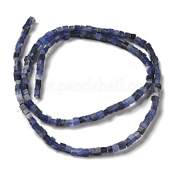 天然石ソーダライトビーズ連売り  キューブ  2~2.5x2.5~3.5x2.5~3mm  穴：0.4mm  約157~165個/連  14.96~15.75''（38~40センチメートル）&nbsp;G-B064-A27