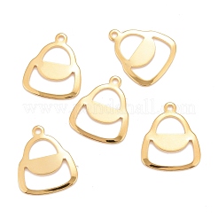 ステンレスペンダント201個  ハンドバッグ  24KGP本金メッキ  17.5x15x1mm  穴：1.4mm&nbsp;STAS-K217-24G