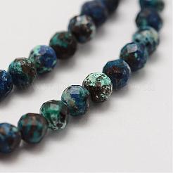 Natural Chrysocolla Beads Strands&nbsp;G-G663-09-3mm