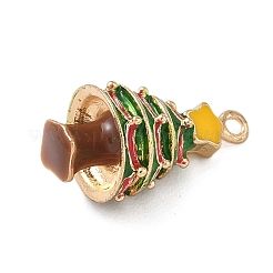 Christmas Alloy Enamel Pendants&nbsp;ENAM-F156-01G-04