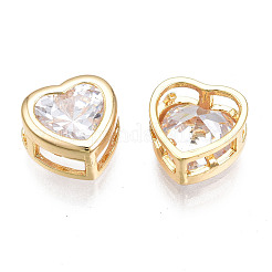Brass Clear Cubic Zirconia Multi-Strand Links&nbsp;X-KK-N233-150