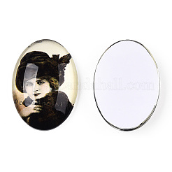 Glass Cabochons&nbsp;GGLA-T004-01K